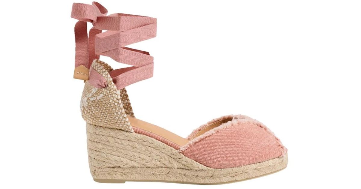 castaner pink wedges