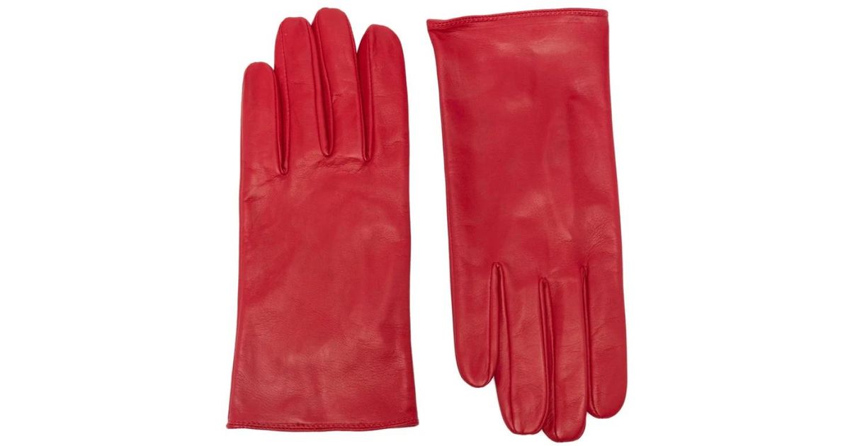 小物 ERNEST W. BAKER LEATHER GLOVES Black Buckle Appliqué Leather Gloves by Ernest W. Baker on Sale