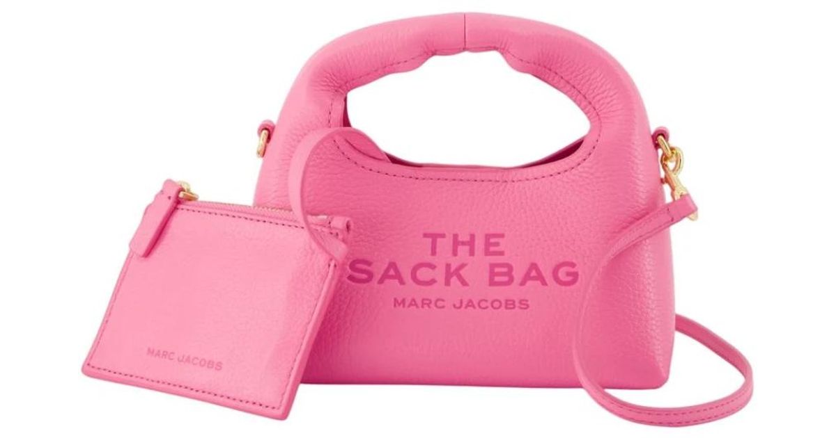 Sack Micro Marc Jacobs The Micro Sack Crossbody in Pink | Lyst