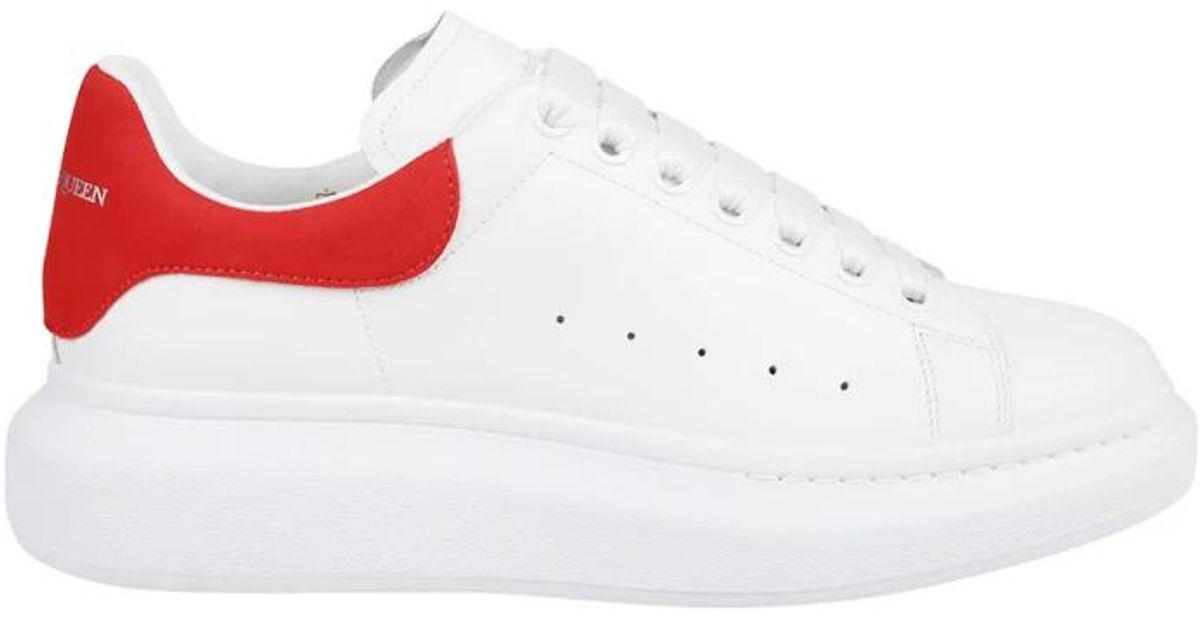 Sneakers oversize rosse e bianche da Uomo di Alexander McQueen in Bianco |  Lyst
