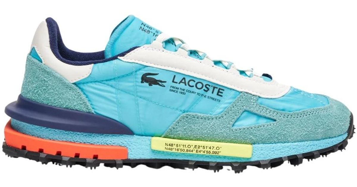 Lacoste Elite Active Textil Türkis Sneakers in Blau für Herren