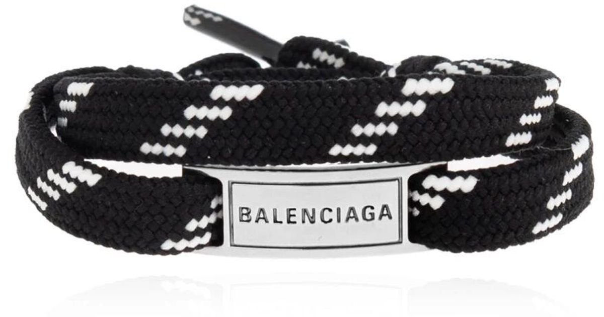 ブレスレット BALENCIAGA Cargo Bracelet - Balenciaga - l - Black Balenciaga 'cargo' bracelet featuring braided design | The