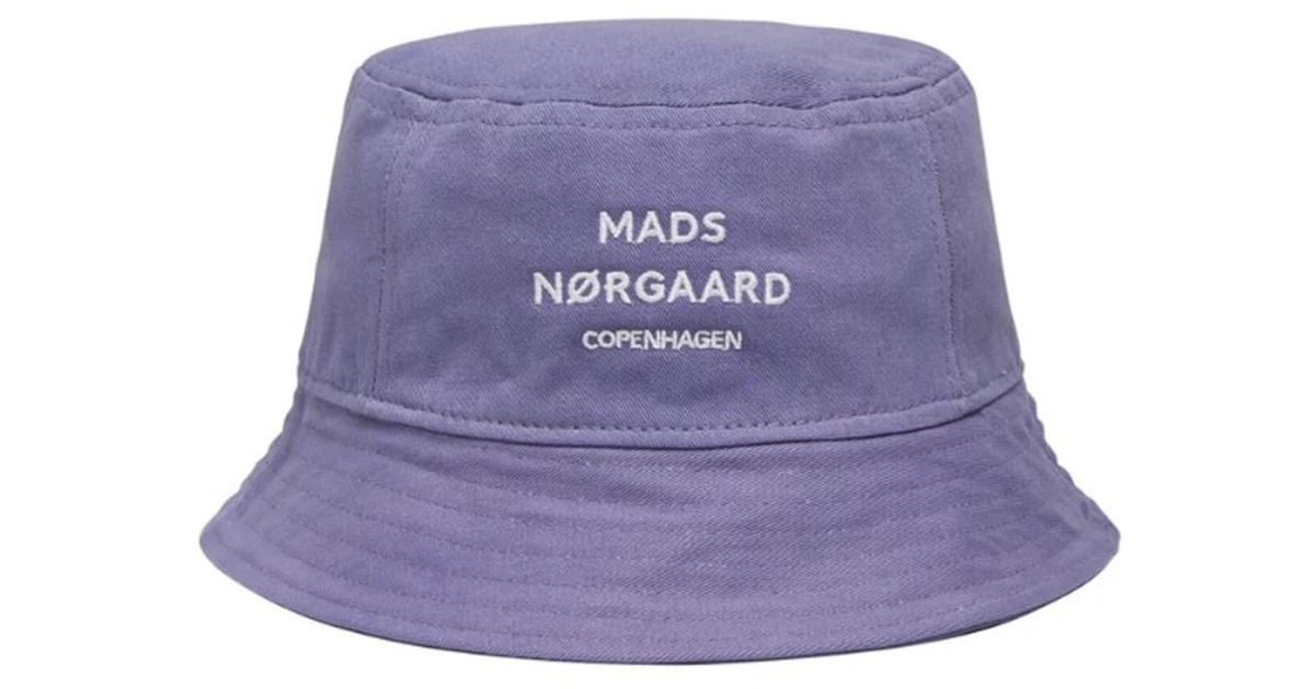 MADS NORGAARD キャップ パープル Soft Twill Cash Cap, Ballad