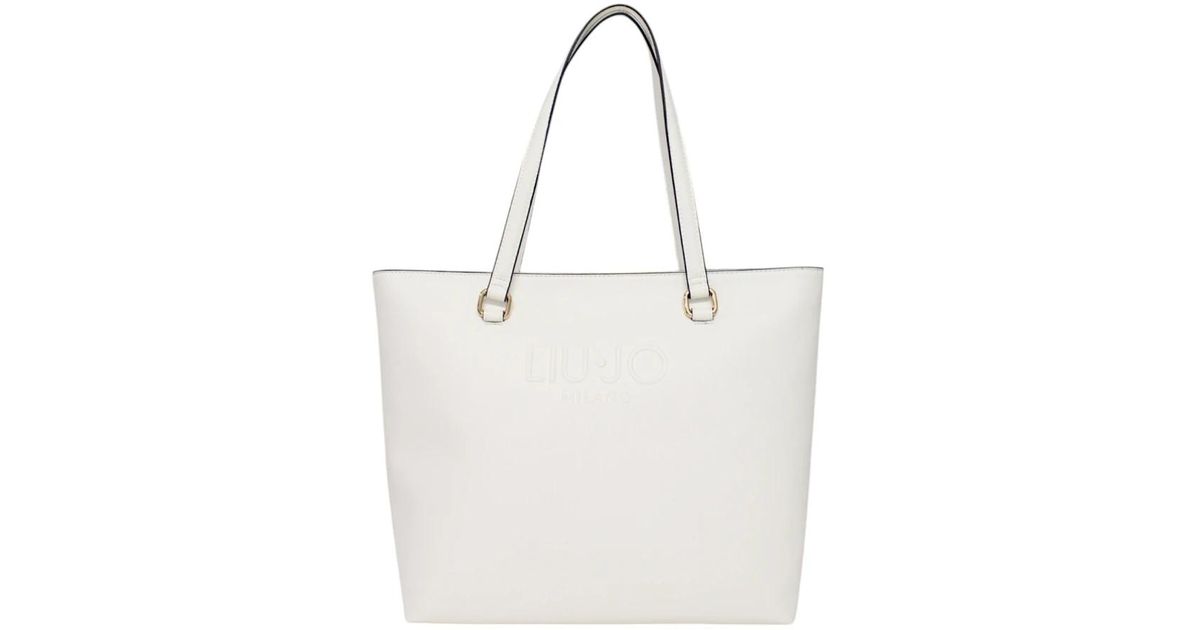 トートバッグ LIU JO Woman Tote bags White 2A5013T0300 33801 Liu •jo Tote Bags Liu Jo Woman Color White | ModeSens