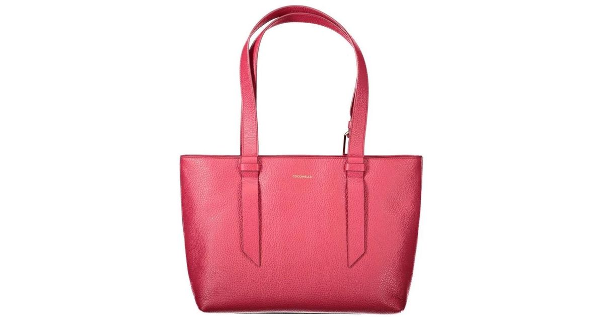 Coccinelle Tote Bags in Pink | Lyst