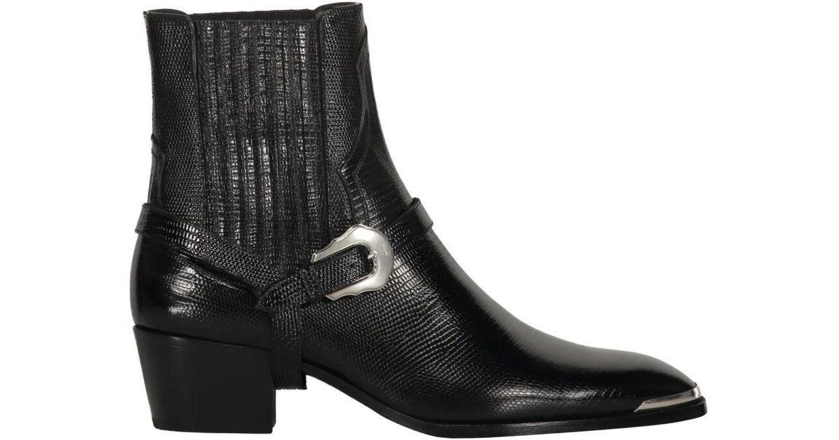 Celine Cowboy Boots in Black for Men | Lyst