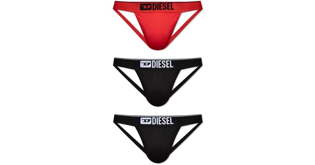 Diesel UMBR-ANDRETHREEPACK 3 PACK - Slip - black/gray/white/Zwart