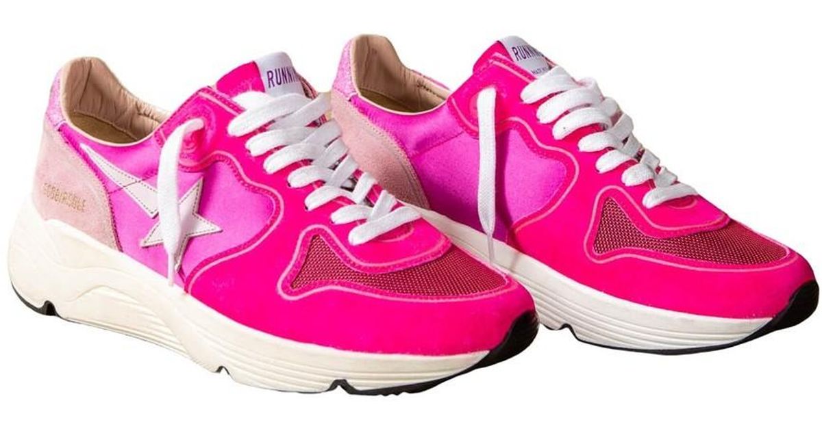 Golden Goose Suède Running Sole Sneakers in het Roze voor heren - Lyst