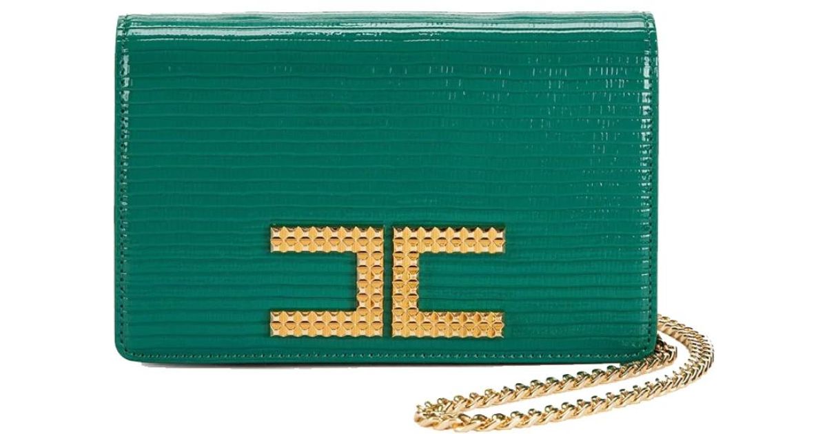 Borsa a tracolla di Elisabetta Franchi in Verde Lyst