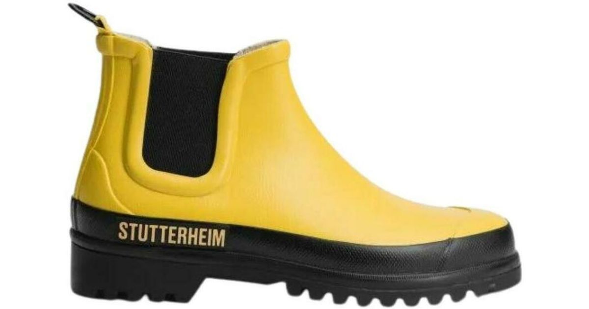 Botas chelsea rain Stutterheim de color Amarillo | Lyst