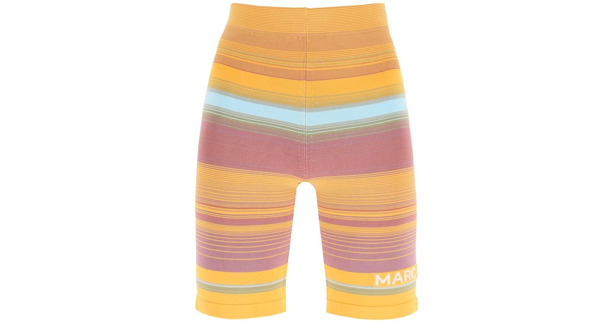 Womens Shorts Marc Jacobs Shorts Orange Marc Jacobs Synthetic The Sport Viscose Blend Shorts in Purple/Orange 
