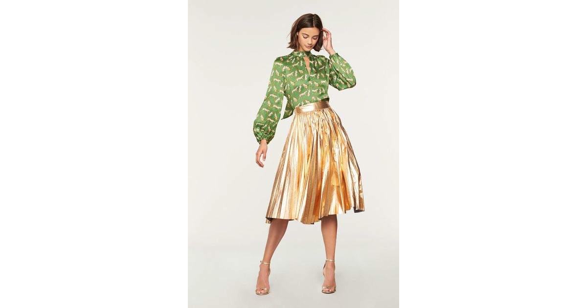 milly cheetah blouse