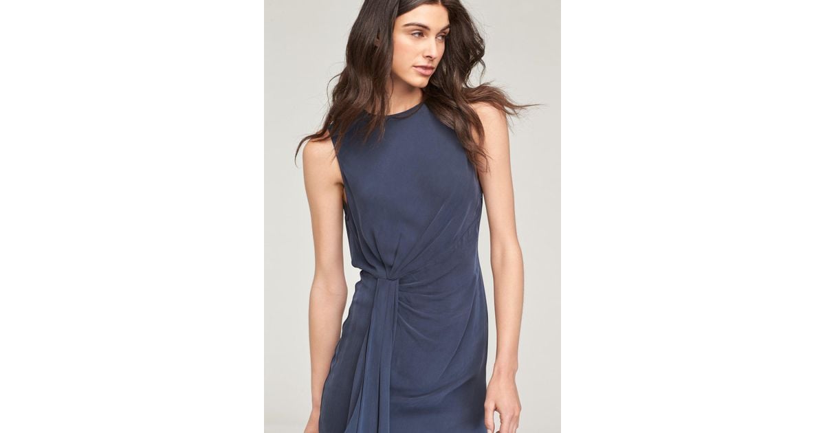 MILLY Womens Washed Stretch Silk Rachel Dress