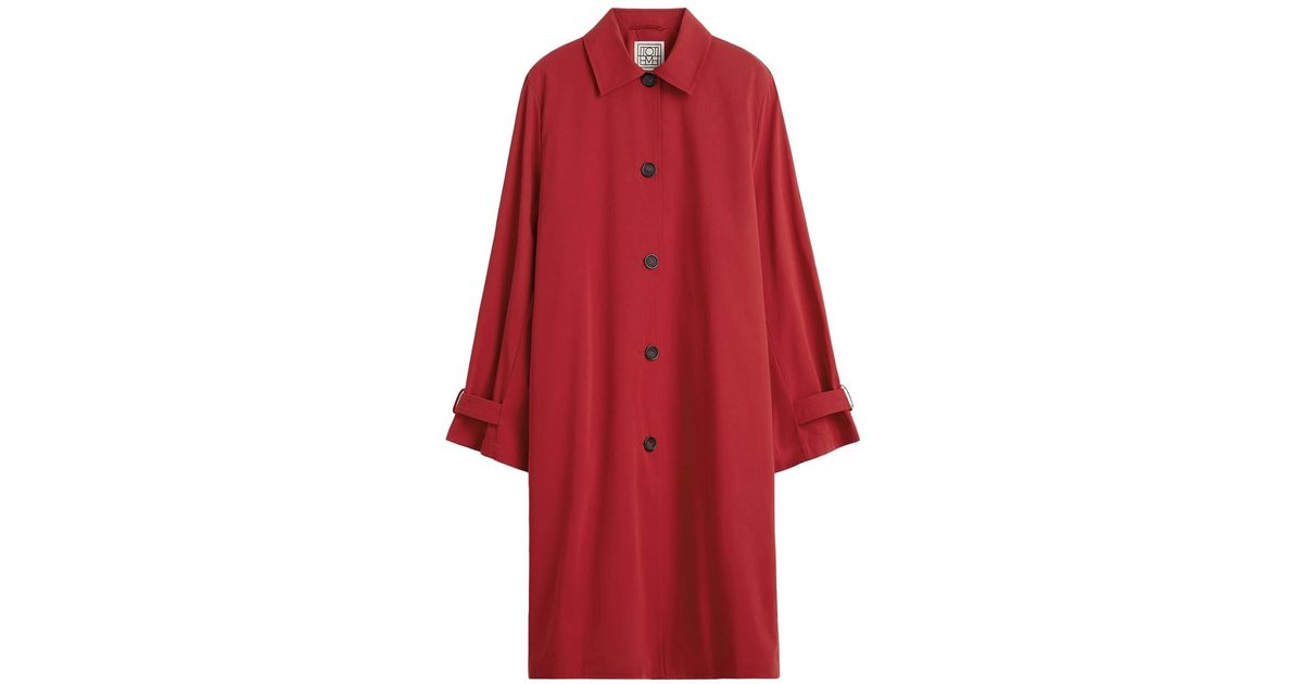 TOTEME Light Spring Trench Poppy in Red | Lyst UK
