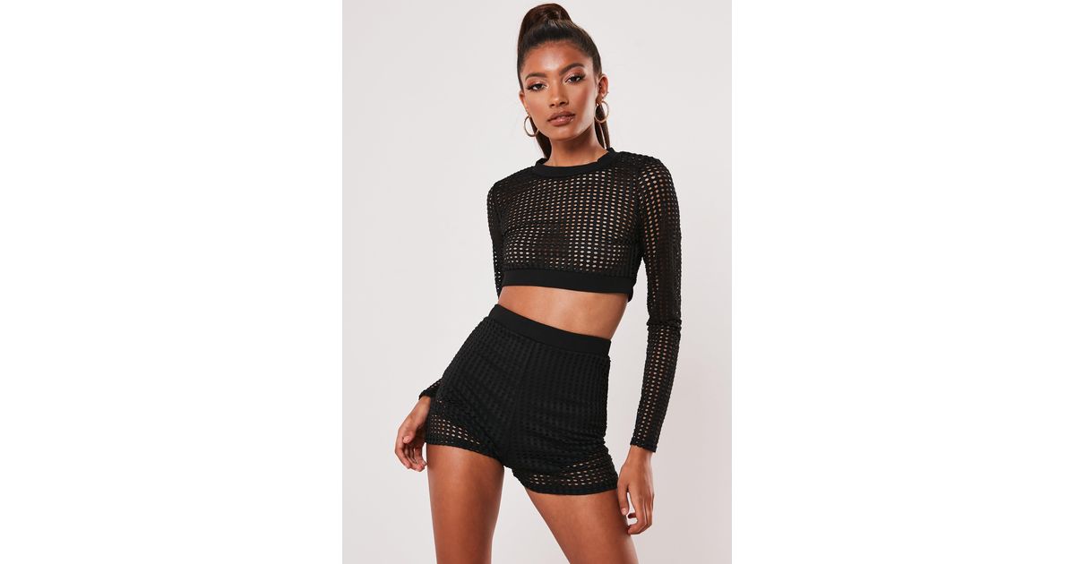 black co ord short set