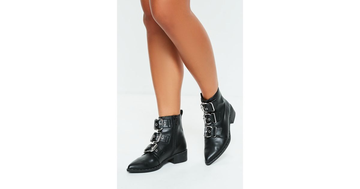 pointed biker boots