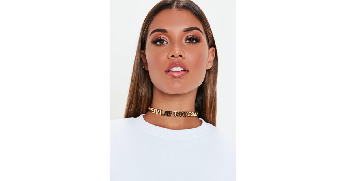 Playboy choker necklace missguided discount