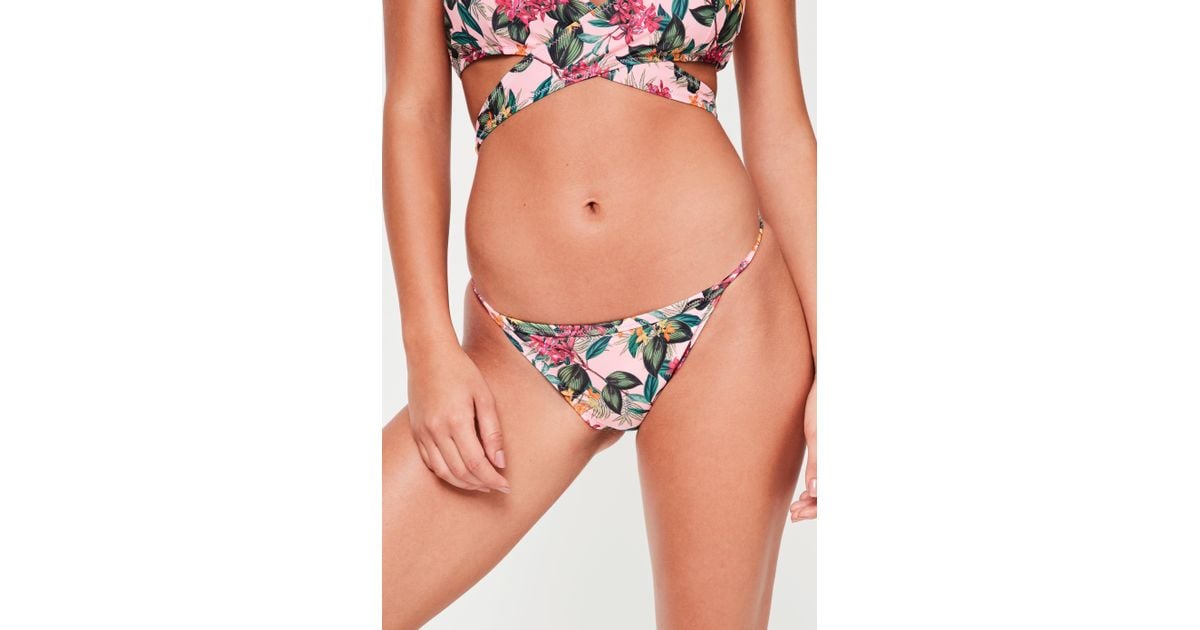 pink floral bikini bottoms
