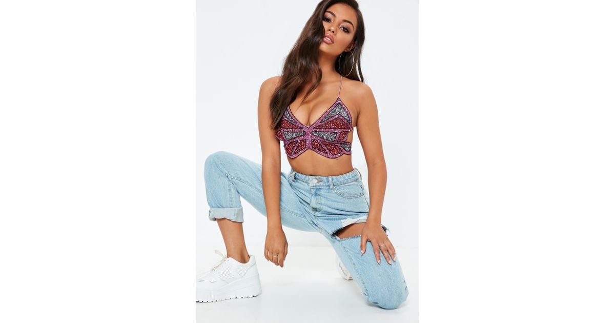 embellished bralette top
