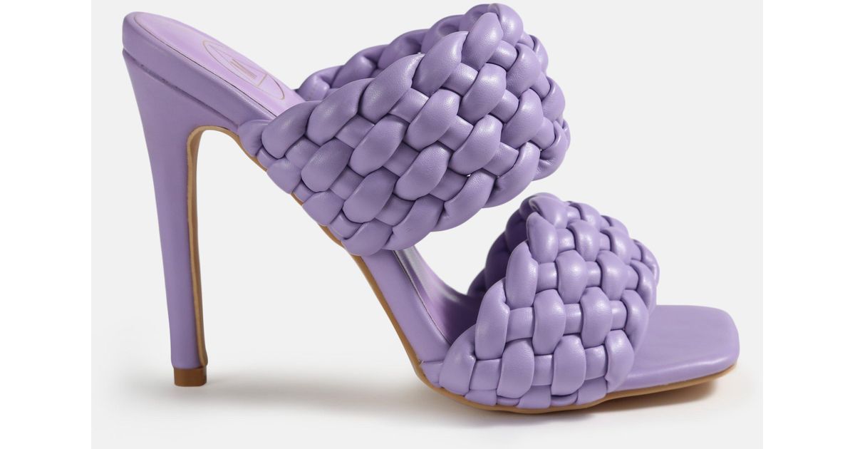 woven double strap mules