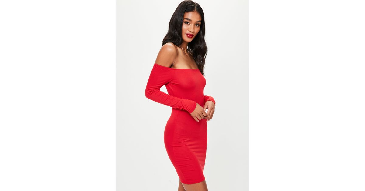 jersey bardot dress