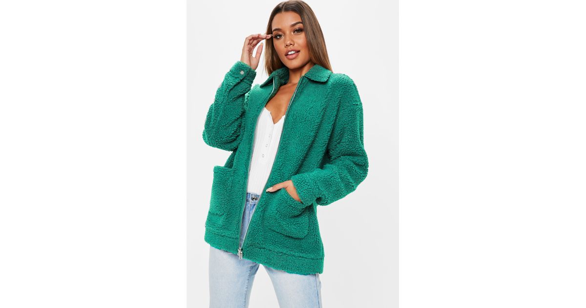 teal teddy jacket