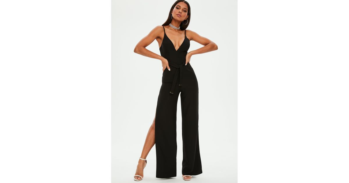 side split leg jumpsuit