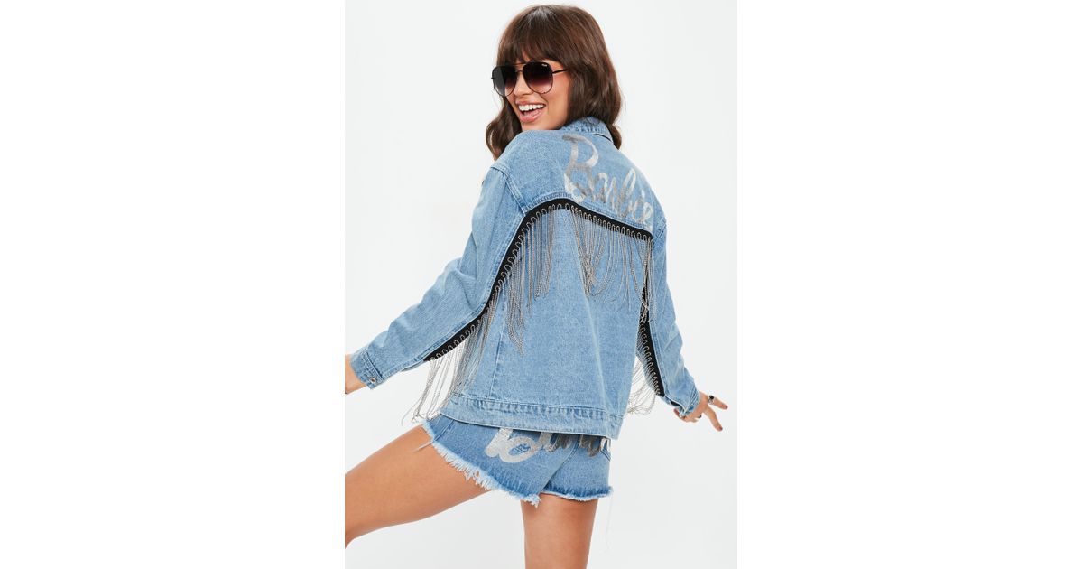 barbie denim jacket missguided