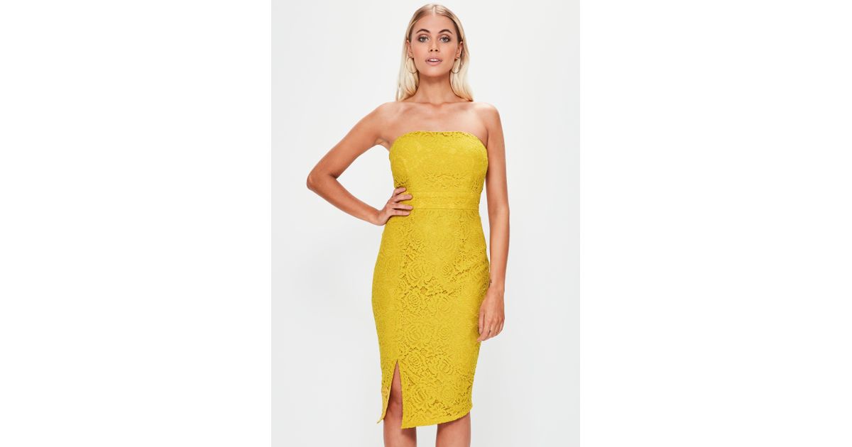 yellow lace bandeau