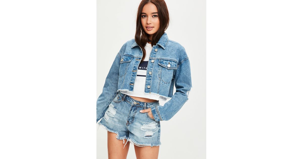 Missguided Ripped Denim Jacket Clearance, 57% OFF | sportsregras.com