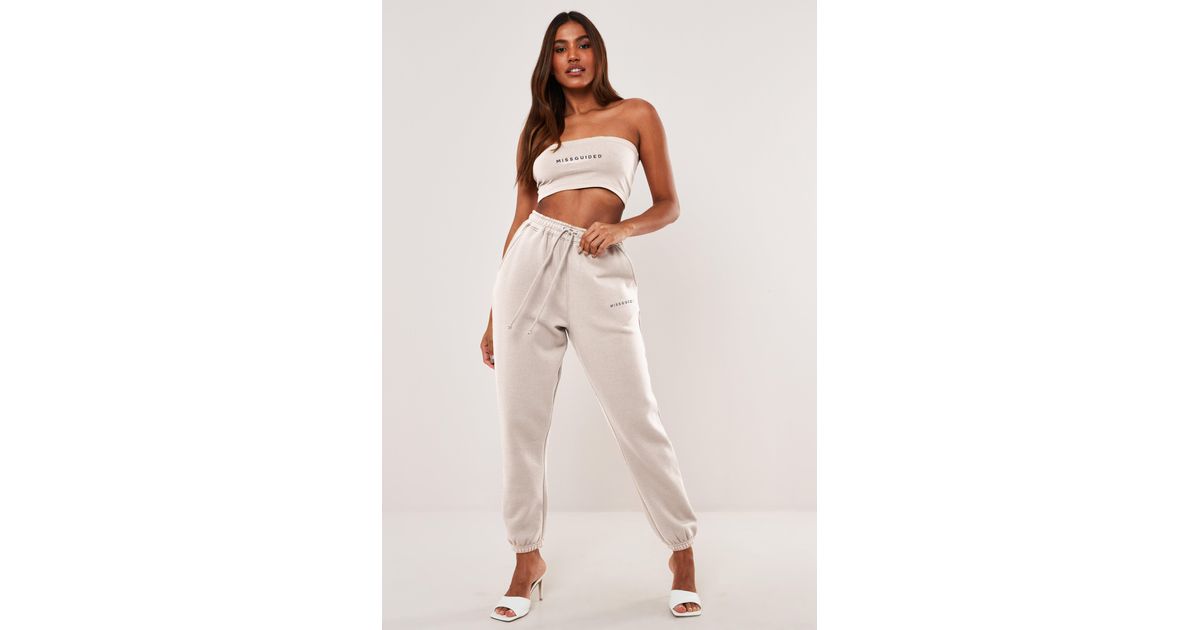 white oversized joggers womens