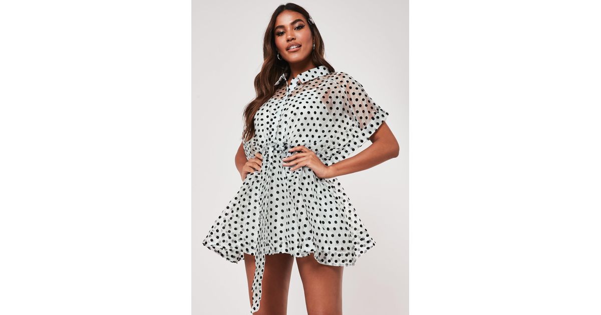 white polka dot shirt outfit ideas