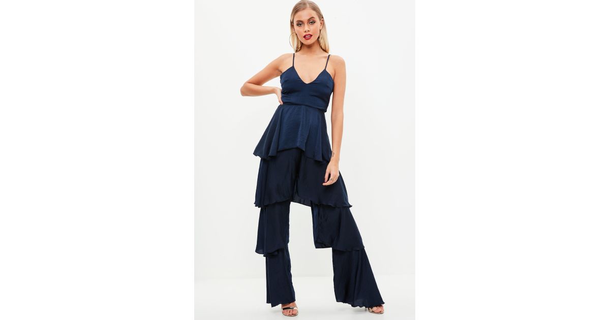 tiered ruffle jumpsuit
