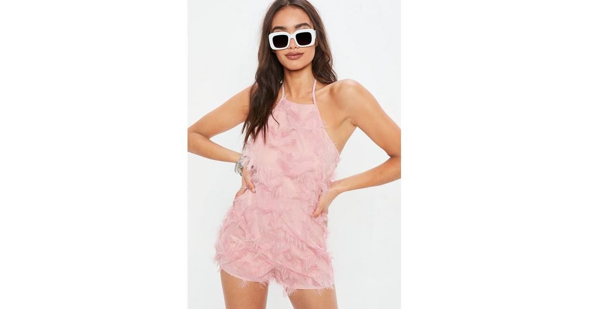 feather playsuit