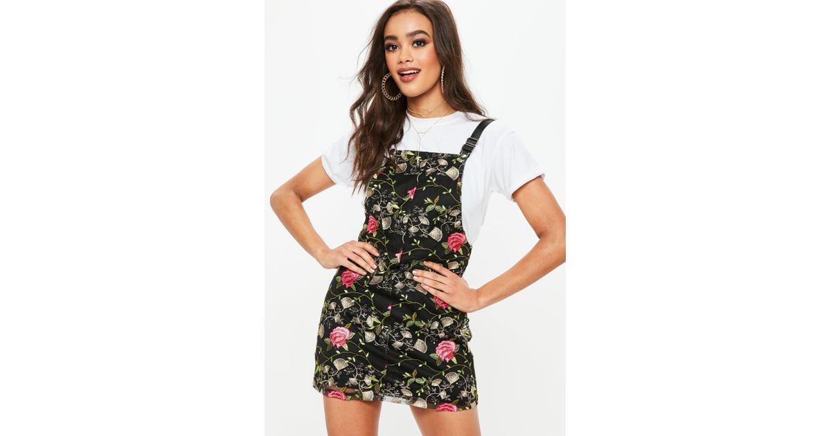 missguided pinafore dress