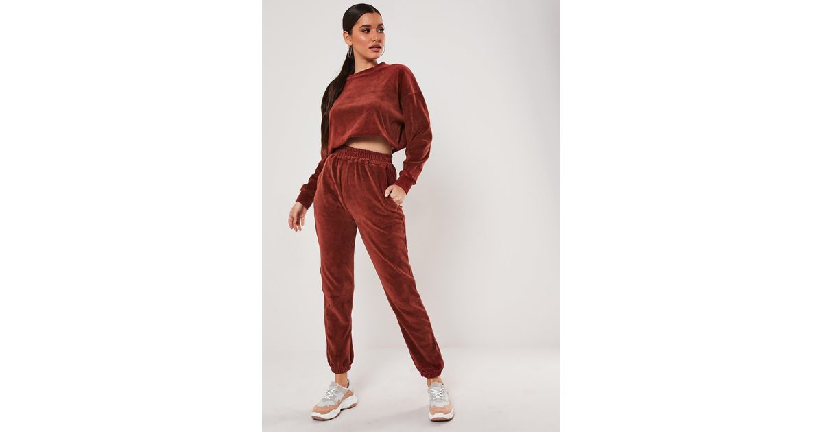 Velour Cuffed Joggers Outlet, 57% OFF 