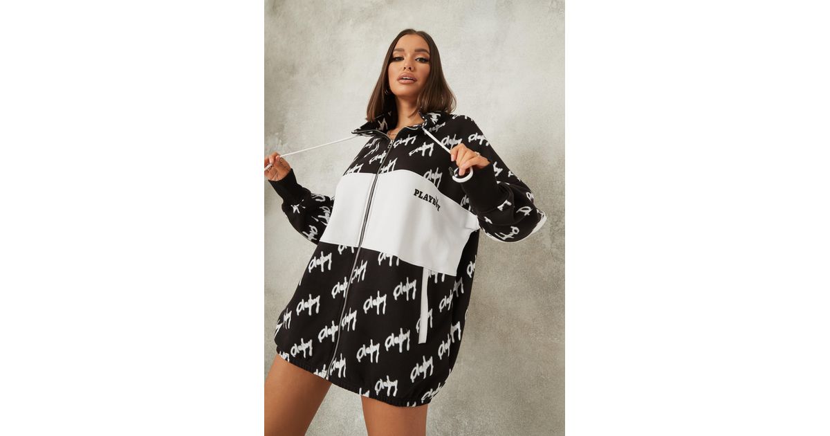 Playboy X Missguided Black Repeat Print 