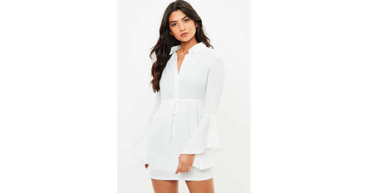 tie waist shirt dress
