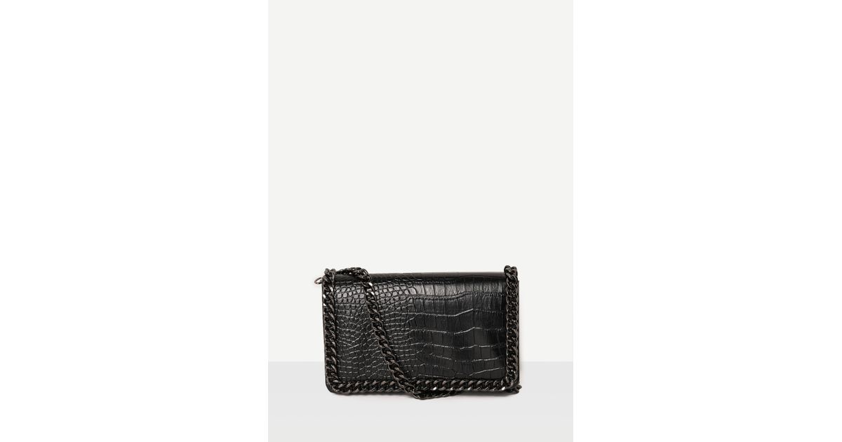black chain crossbody bag