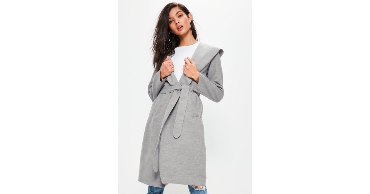hooded duster coat