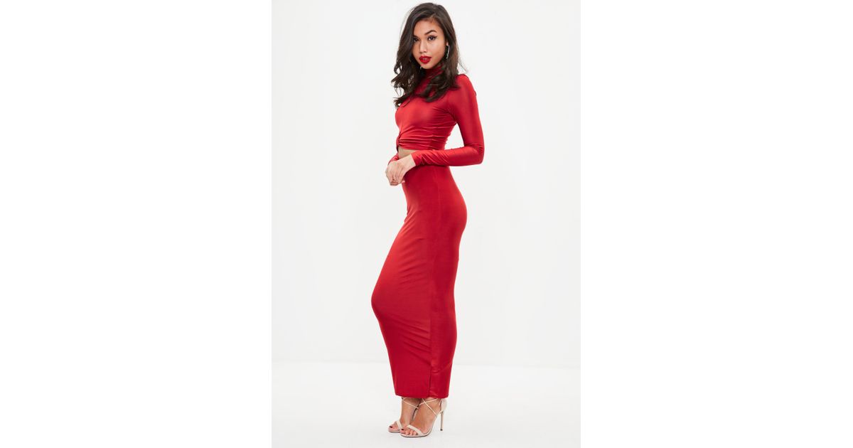 slinky maxi skirt