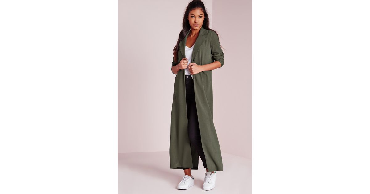 long sleeve maxi duster