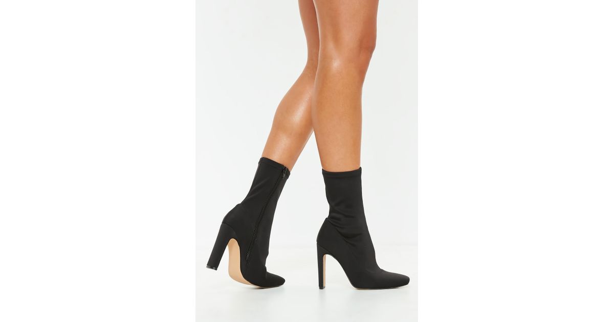 missguided black sock boots