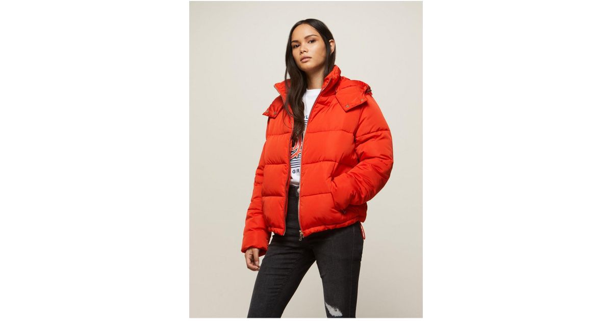 miss selfridge black puffer jacket