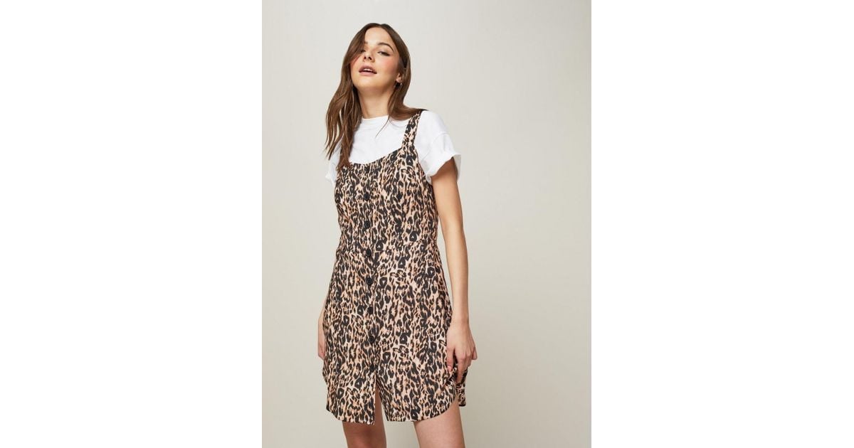 miss selfridge leopard dress