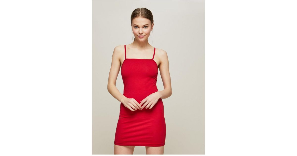 straight neck bodycon dress