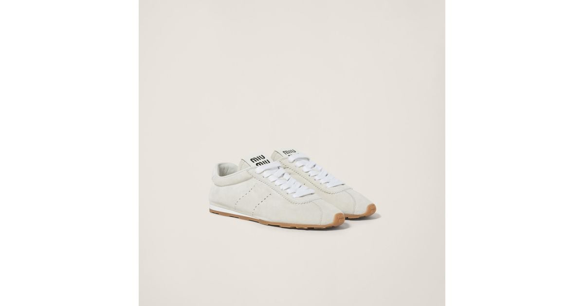 MiuMiu＊Plume suede sneakers スエードスニーカー＊送料込 org.jpg