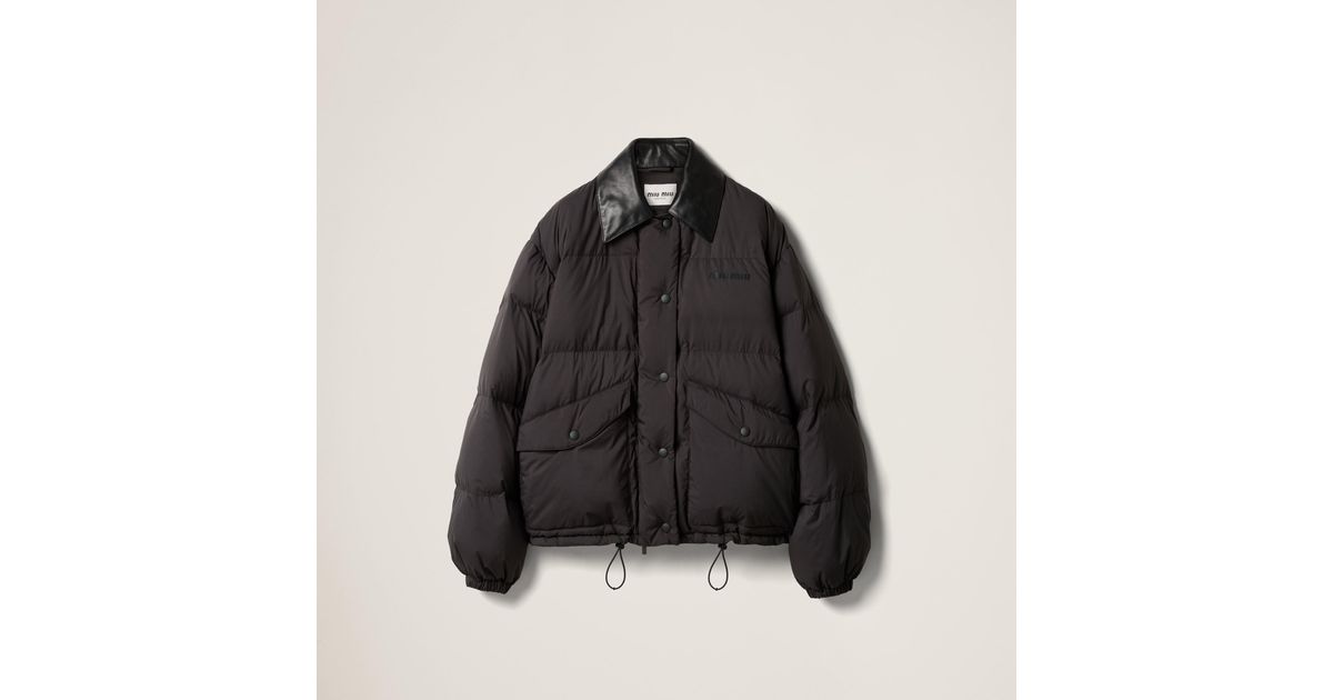 Teddy Down Jacket with technical pongé