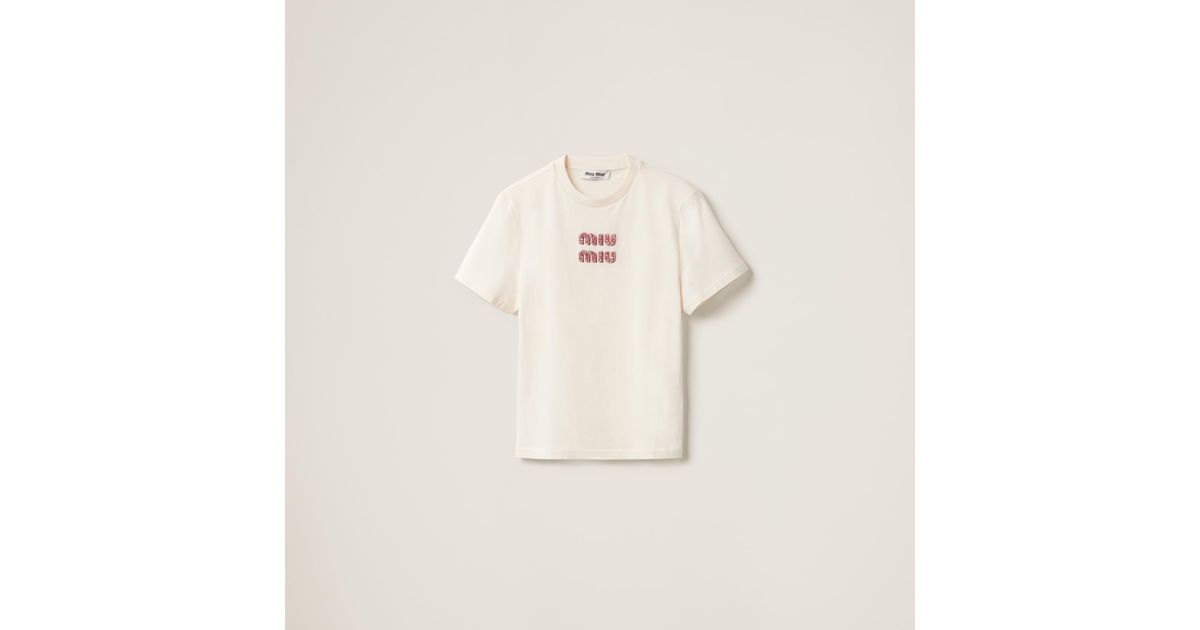 miu-miu-Tan-Pink-Jersey-T-