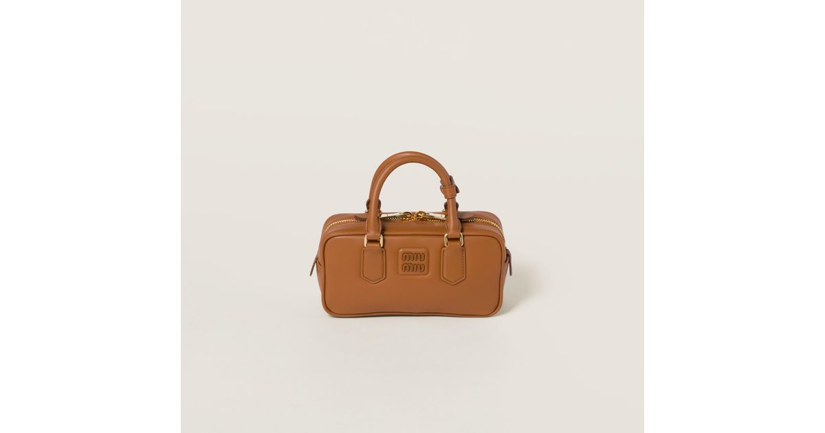 miu-miu-Cognac-Arcadie-Leather miu-miu-Cognac-Arcadie-Leather